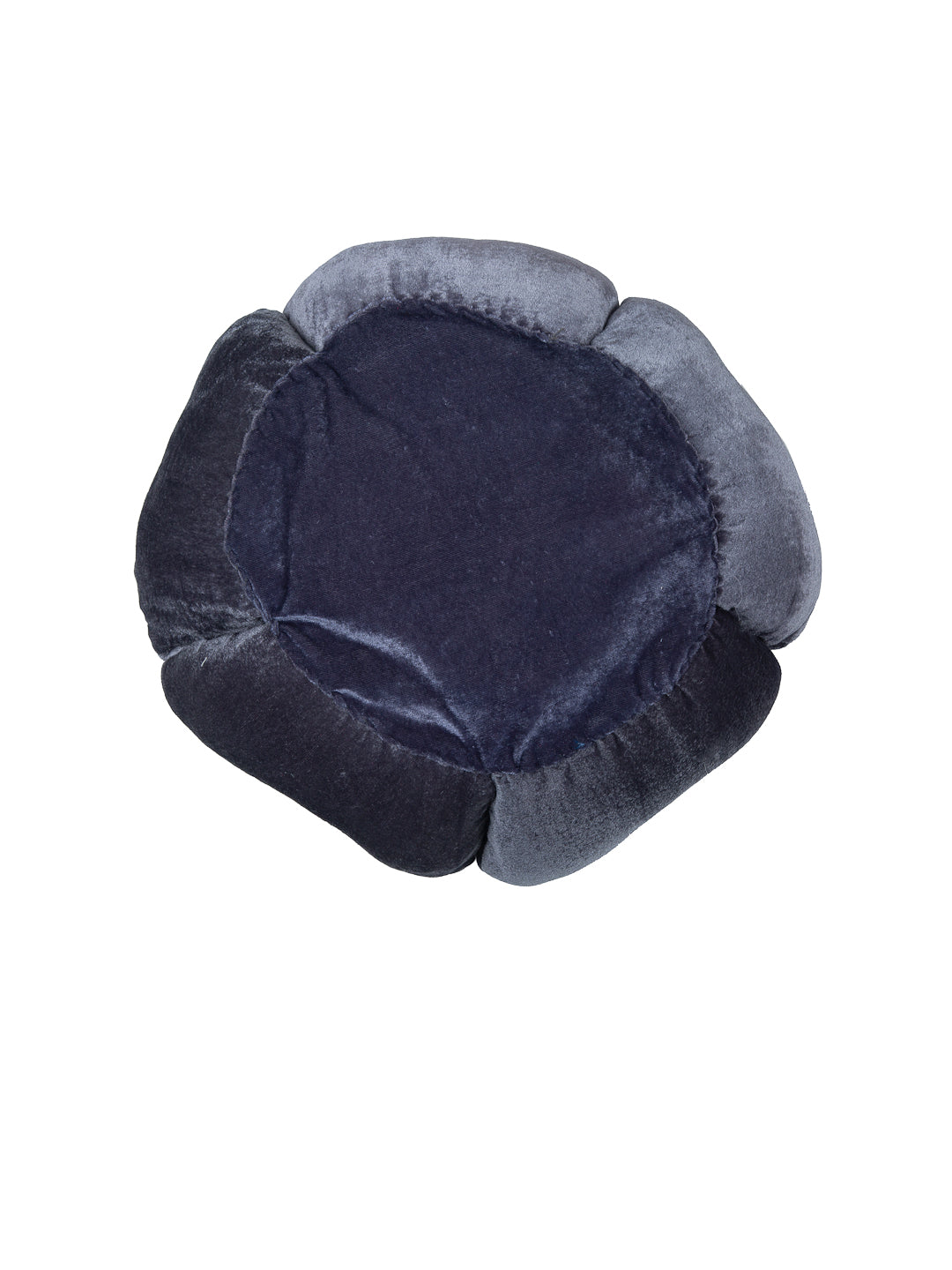 HOSTA HOMES Set Of 2 Grey  Blue Flower Shaped Cushions image 3