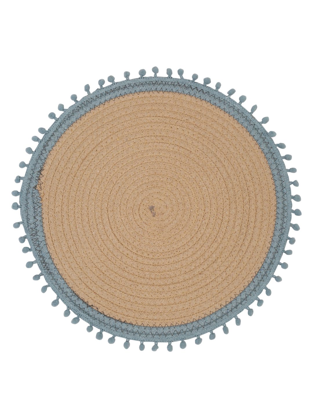 Beige & Grey Self Design Pure Cotton Table Placemats image 2