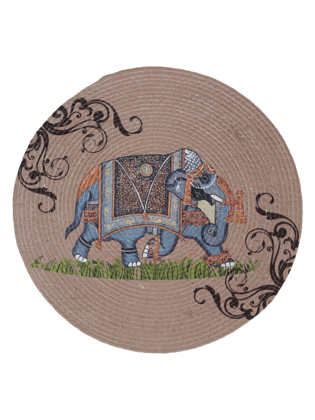 Brown & Blue Printed Pure Cotton Table Placemats image 1
