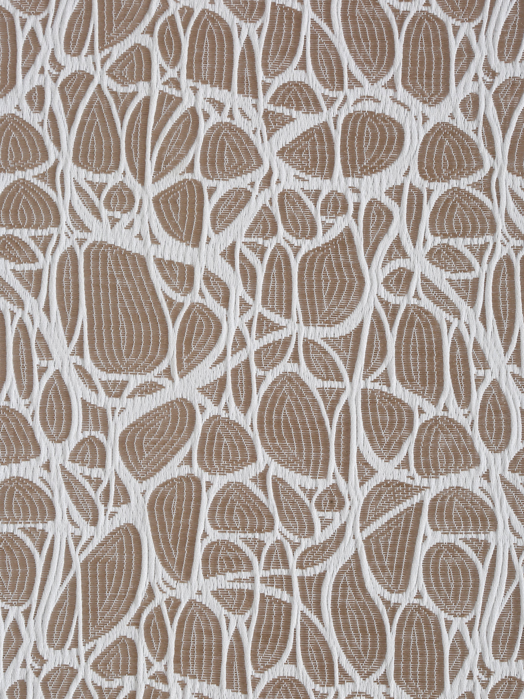 Self-Textured Geometric Pattern Polyester Curtains - Window & Door Size image 2