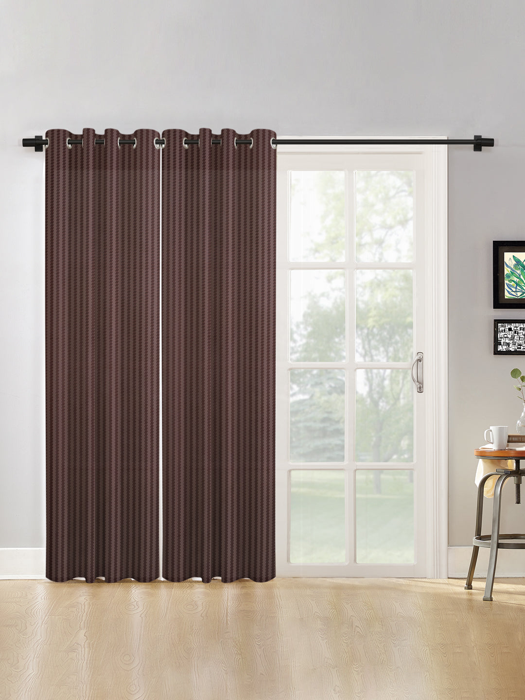 Geometric Design XL Door Curtain Pack of 2 image 0