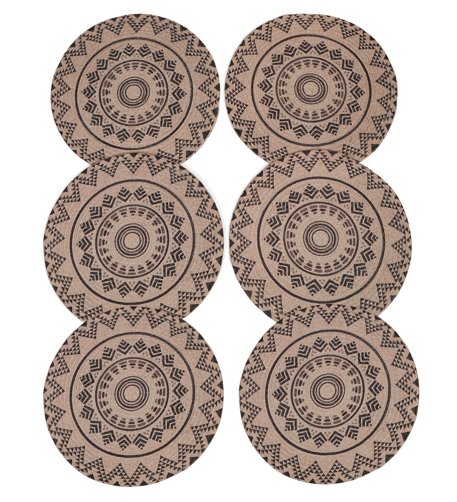 Pure Cotton Digitally Printed Table Place Mat - Pack of 6 image