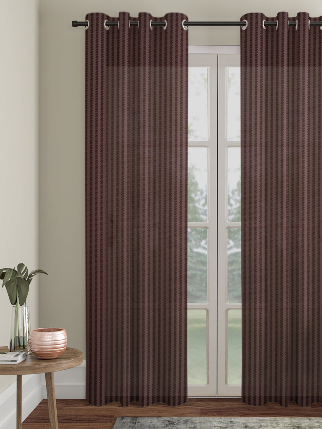 Geometric Design Door Curtain Pack of 1 image 0