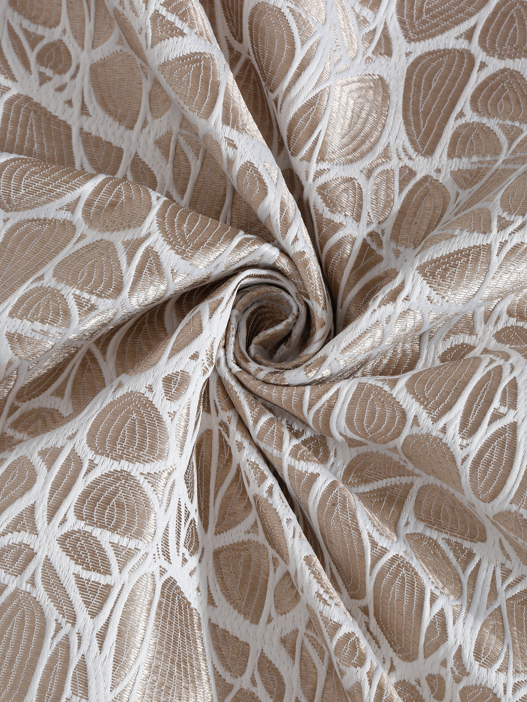 Self-Textured Geometric Pattern Polyester Curtains - Window & Door Size image 4