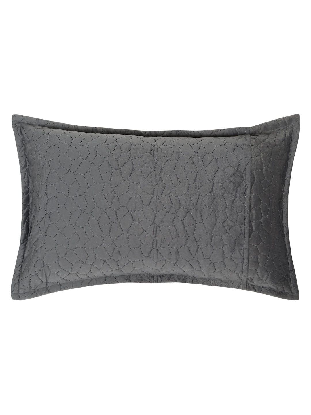 ULTRASONIC Poly velvet Geometric Pillow Covers (Pack of 2) by Hosta Homes image 3