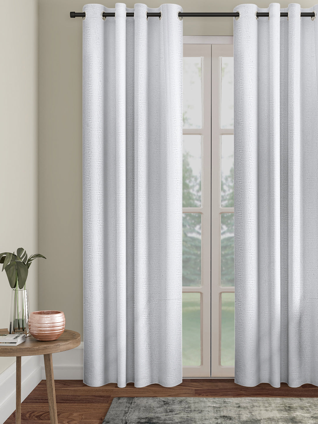 SELF TEXTURED BLACKOUT LONG DOOR CURTAIN PACK OF 1 BY HOSTA HOMES image 0