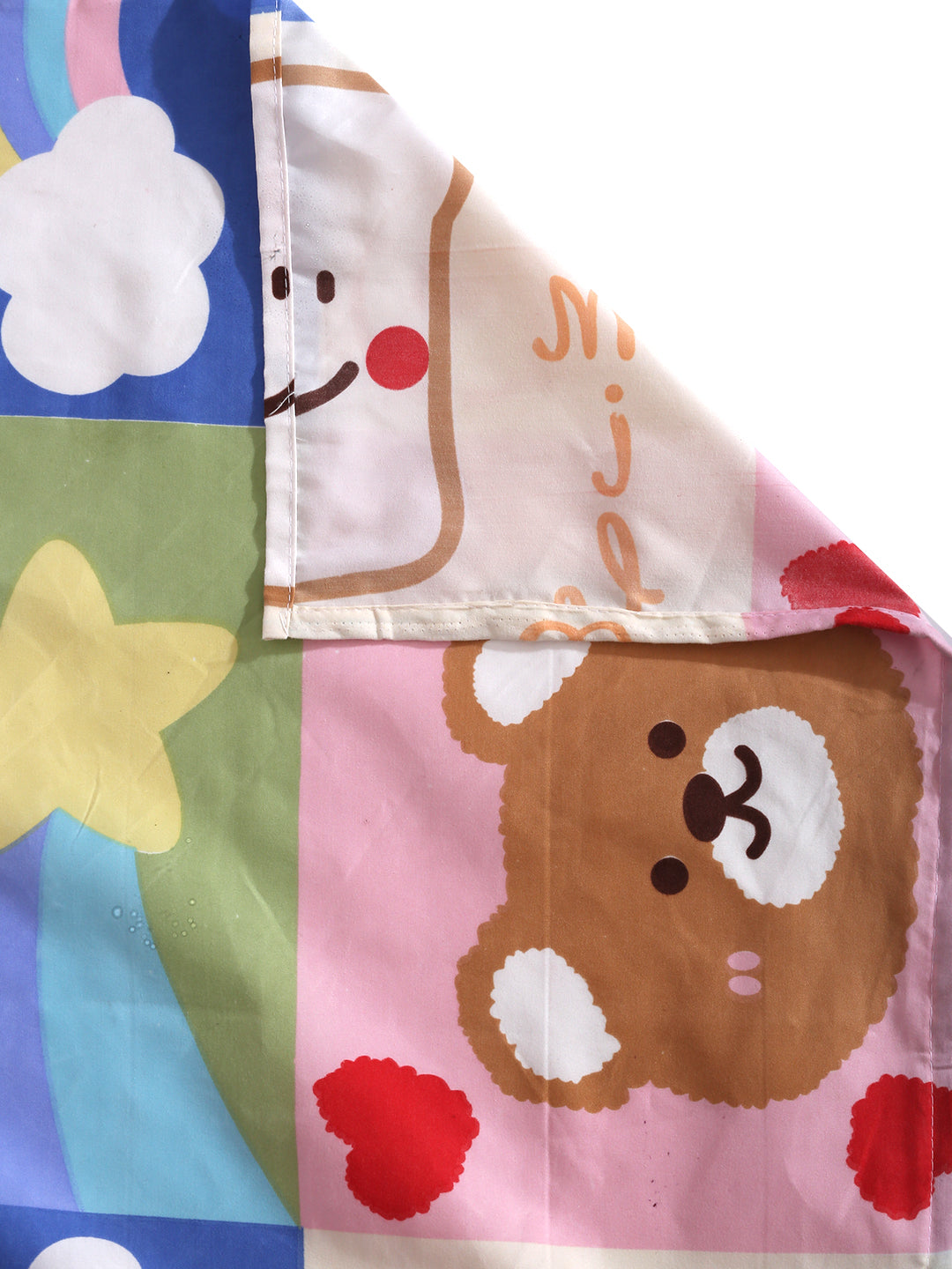 Hosta Homes Happy Morning Multicolored Kids Bed Sheet With Pillow Cover image 4