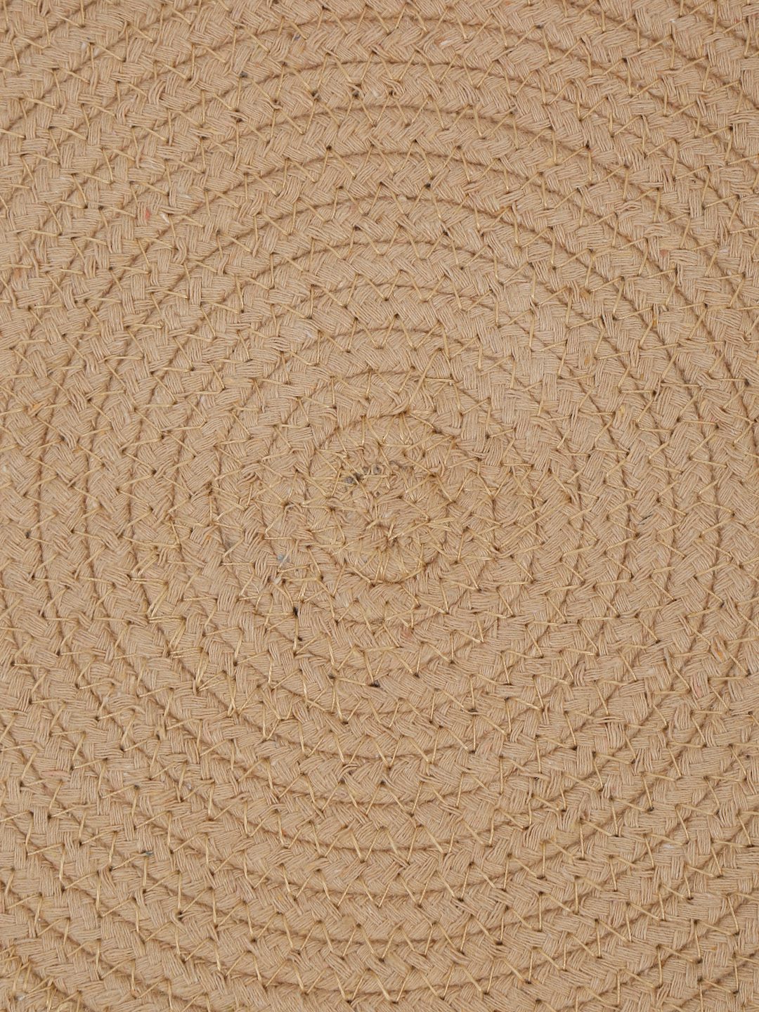 Beige & Pink Self Design Pure Cotton Table Placemat image 3