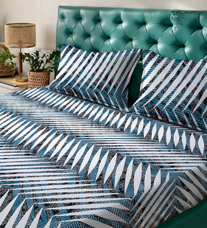 280 TC Mixed Cotton Bedsheet Set with 2 Pillow Covers image 1