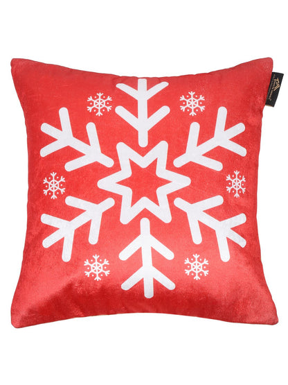 Soft velvet , Abstract Red & White  ,pack of 5 , zipper image 4
