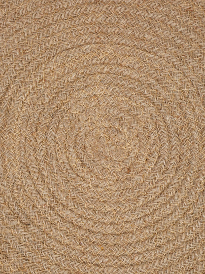 Beige Self Design Jute Reversible Table Placemats image 2