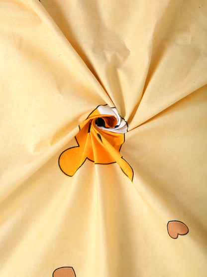 Hosta Homes Animal Printed Multicolored Bed Sheet With Pillow Cover image 3