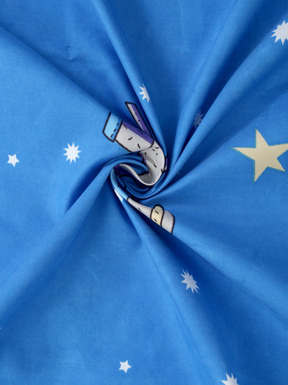 Hosta Homes Space Explorer Multicolored Kids Bed Sheet With Pillow Cover image 3