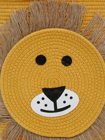 PURE COTTON CARTOON FACE HAND WOVEN LAUNDRY HAMPER WITH COVER BY HOSTA HOMES image 2