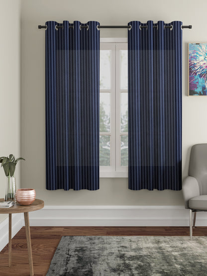 Geometric Design Window Curtain Pack of 2 image 0