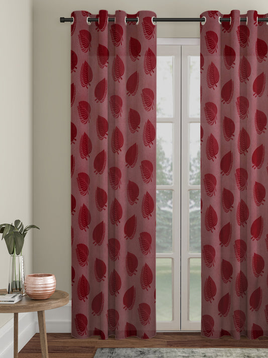 Floral Design Door Curtain Pack of 1 image 0