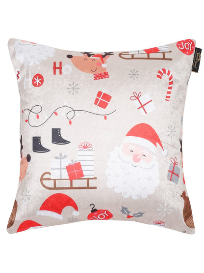 Soft velvet , Abstract Red & White  ,pack of 5 , zipper image 3