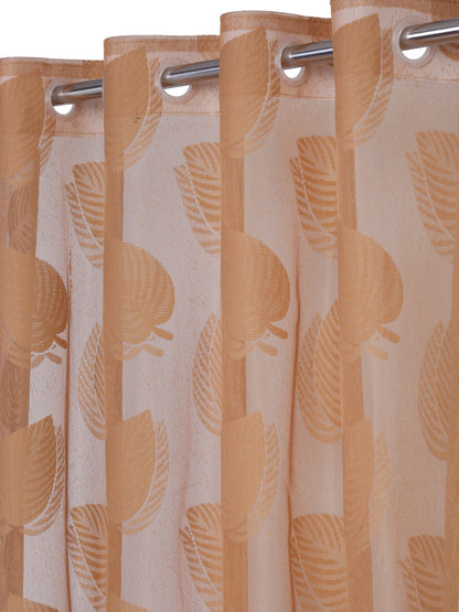 Floral Design Window Curtain Pack of 2 image 1