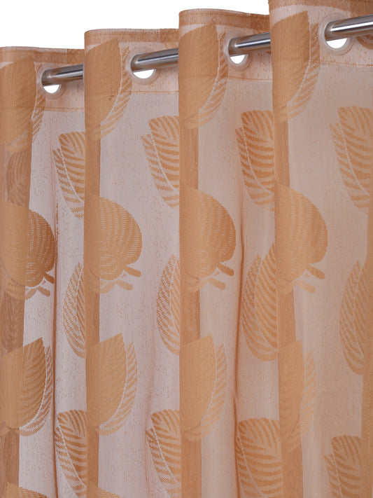 Floral Design Window Curtain Pack of 2 image 1