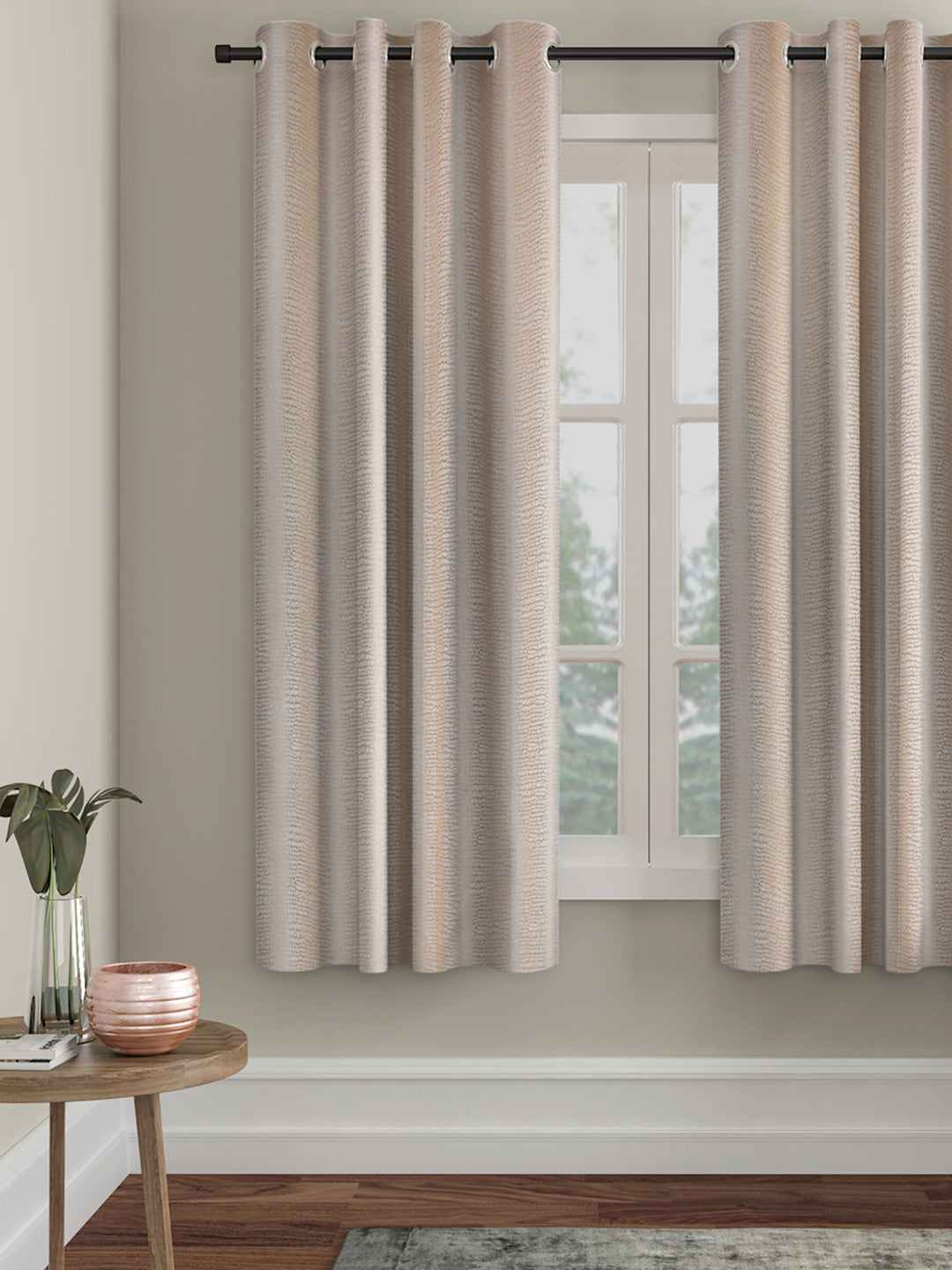 SELF TEXTURED BLACKOUT WINDOW CURTAIN PACK OF 1 BY HOSTA HOMES image 0