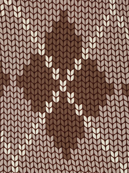 Beige & Brown Abstract Printed 280 TC Single Bedsheet Set-1.52 m x 2.28 m