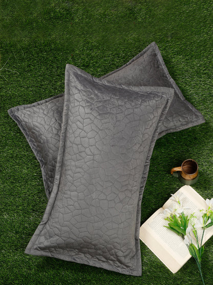 ULTRASONIC Poly velvet Geometric Pillow Covers (Pack of 2) by Hosta Homes image 0