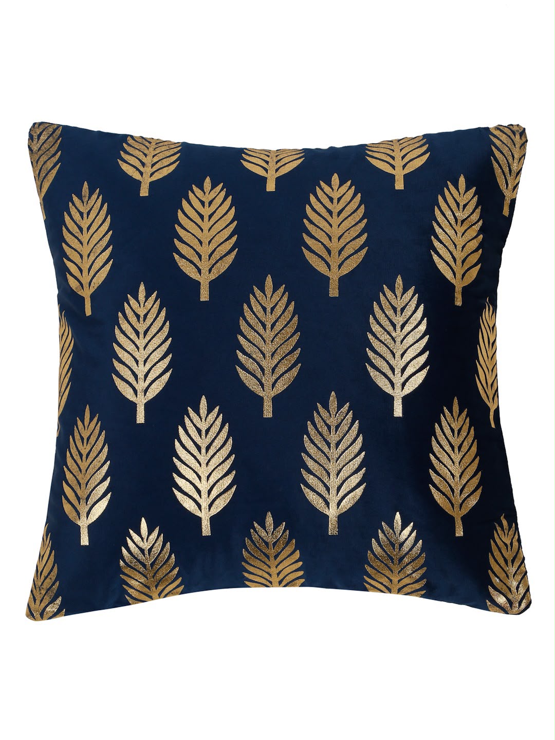 Premium Velvet Foil Printed Cushion Covers Pack of 5 | 16 x 16 Inch