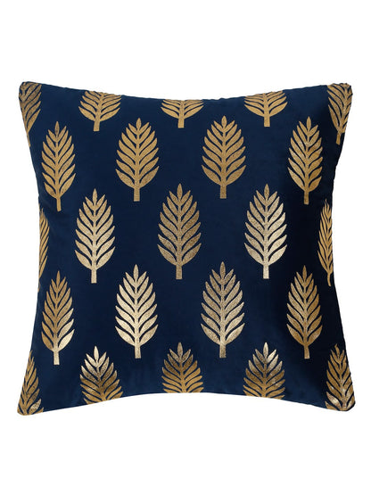 Premium Velvet Foil Printed Cushion Covers Pack of 5 | 16 x 16 Inch