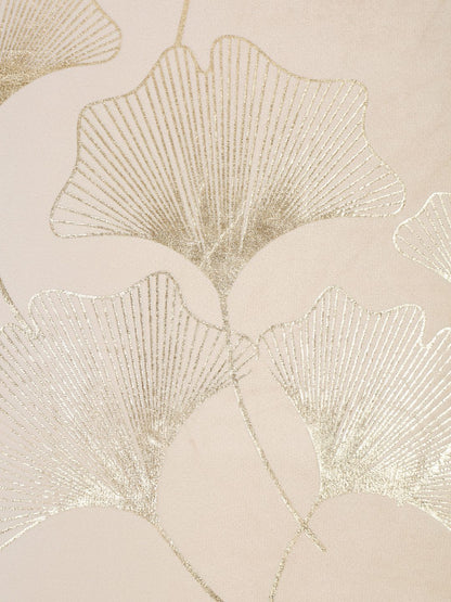 16X16 Soft Velvet , Foil Printed Cream ,Zipper image 2