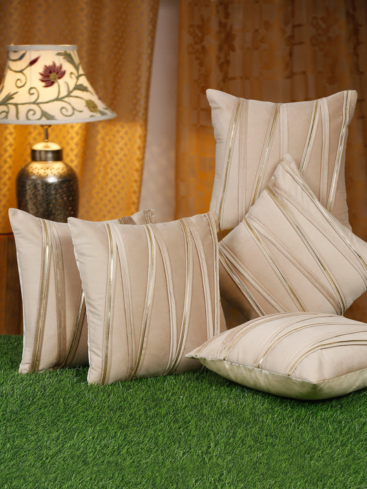 SOFT VELVET LINED PATTERN CUSHION COVERS image 0