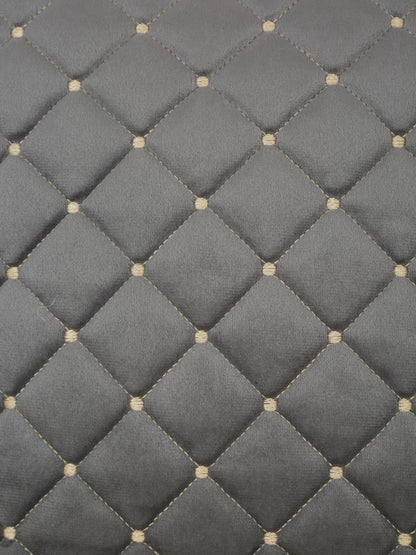 SOFT QUILTED VELVET FRILLED CUSHION COVERS image 2