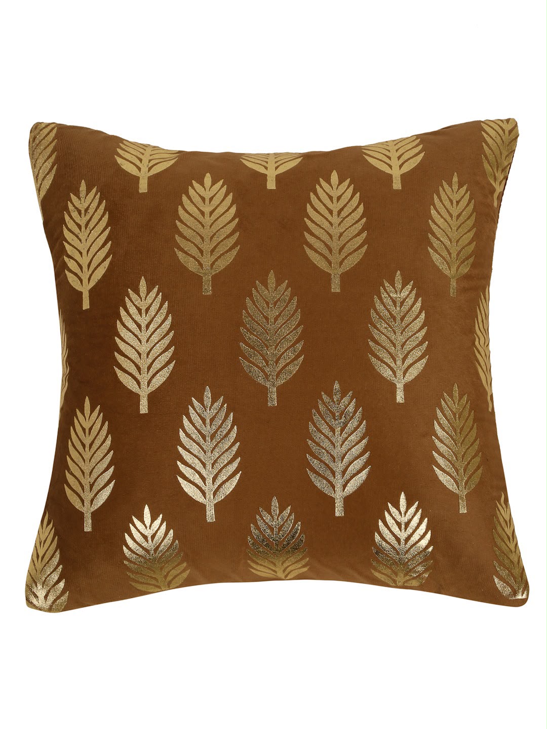 Premium Velvet Foil Printed Cushion Covers Pack of 5 | 16 x 16 Inch