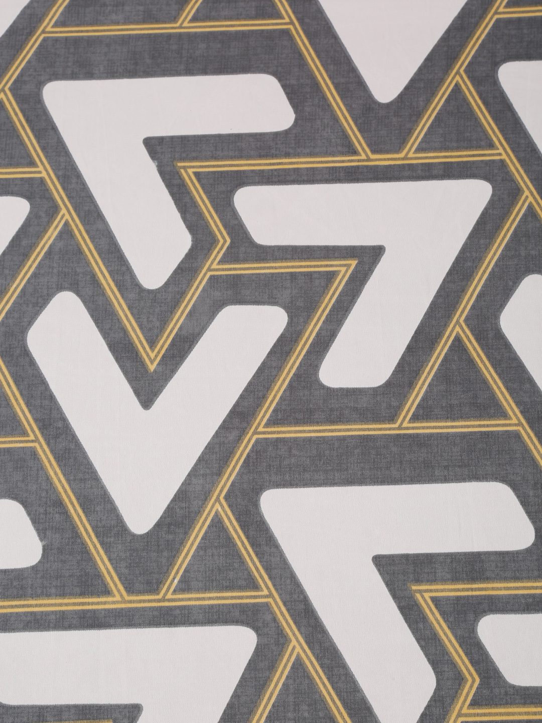 Hosta Homes Geometric Design Multicolored Bed Sheet With Pillow Covers image 2