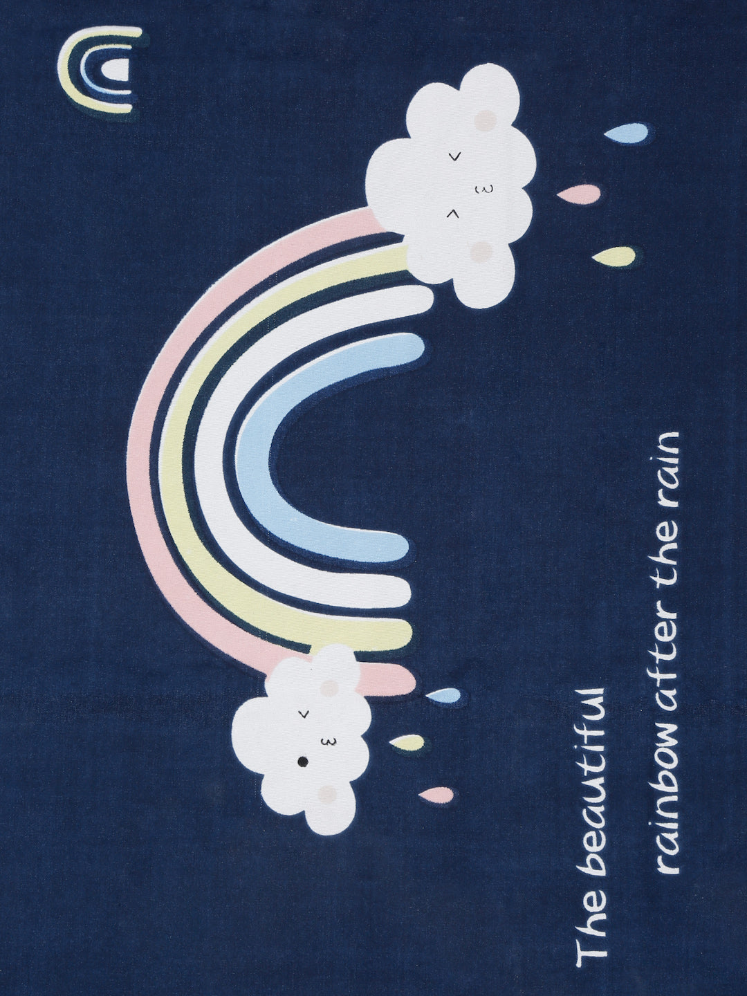 Hosta Homes Rainbow Star Multicolored Kids Bedsheet With Pillow Cover image 3