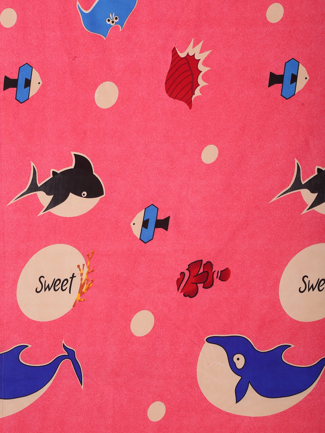 Hosta Homes Dancing Whales Multicolored Kids Bed Sheet With Pillow Covers image 2