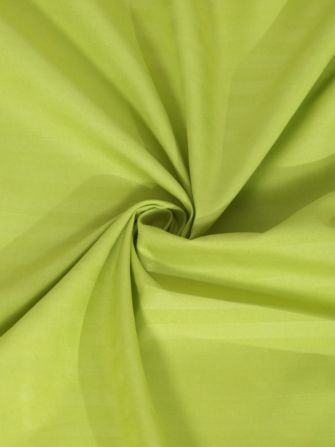 HOSTA HOMES Green Striped 300 TC Fitted Single Bedsheet with 1 Pillow Covers image 3