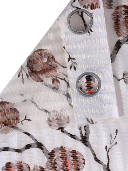 Floral Design Door Curtain Pack of 3 image 3