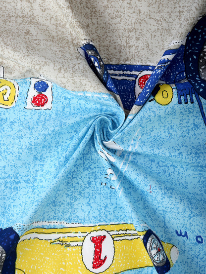 Hosta Homes Racing Car Multicolored Kids Bed Sheet With Pillow Cover image 3