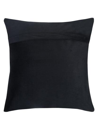 16X16 Soft Velvet , Foil Printed Black ,Zipper image 3