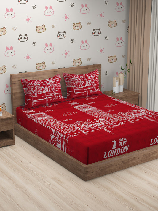 Hosta Homes London Dream Kids Bedsheet With Pillow Covers image 0