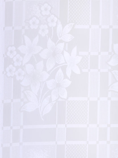 Checkered Floral Design Door Curtain Pack of 1 image 3