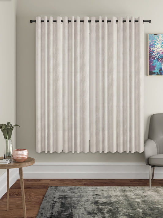 Geometric Design Window Curtain Pack of 4 image 0