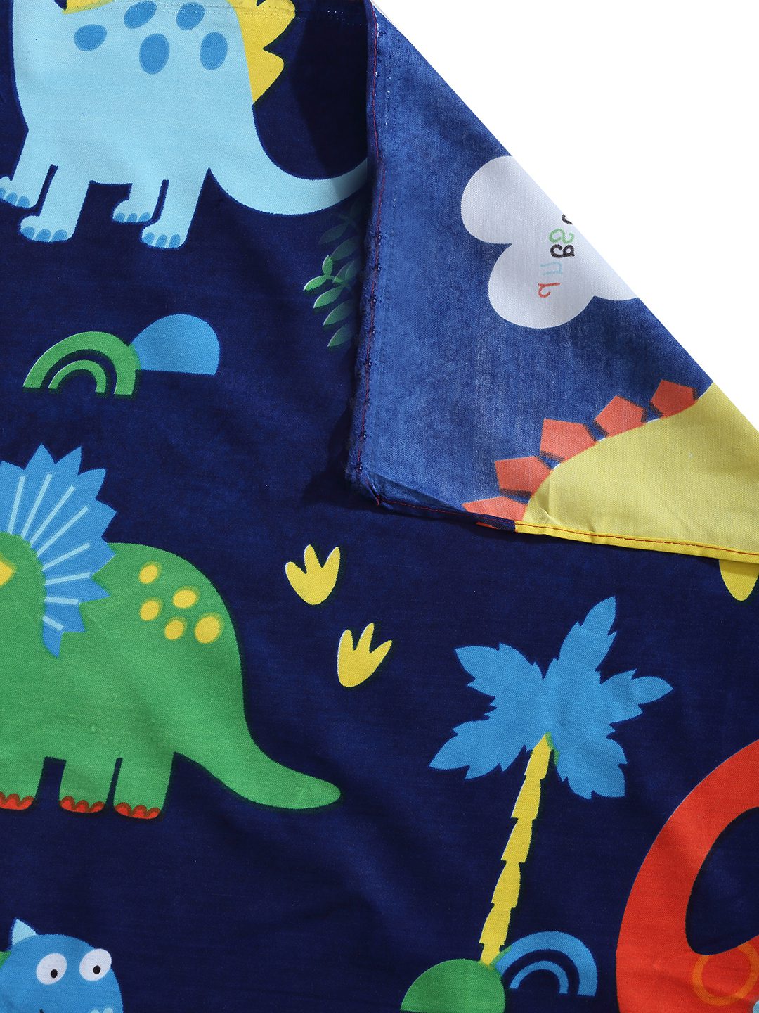 Hosta Homes Dino World Multicolored Kids Bed Sheet With Pillow Covers image 4