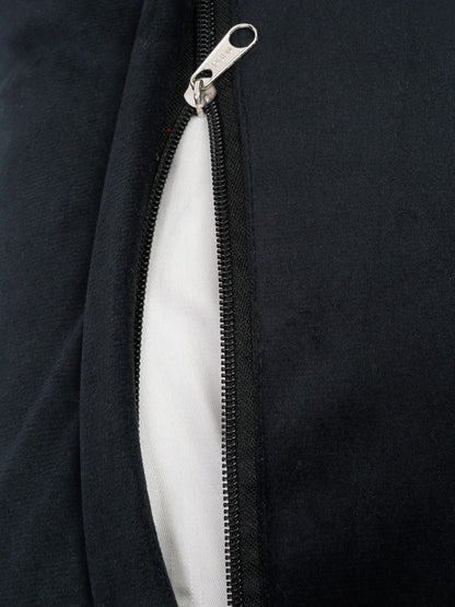 16X16 Soft Velvet , Foil Printed Black ,Zipper image 4