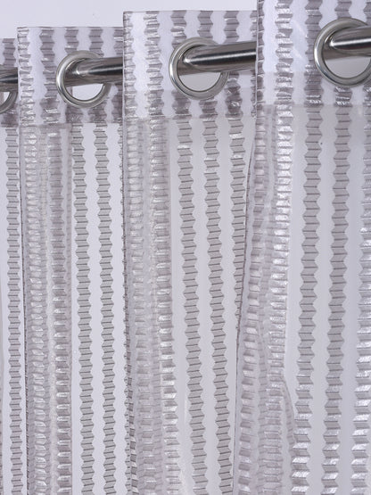 Floral Design Window Curtain Pack of 3 image 2