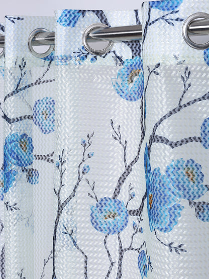 Floral Design Door Curtain Pack of 3 image 1