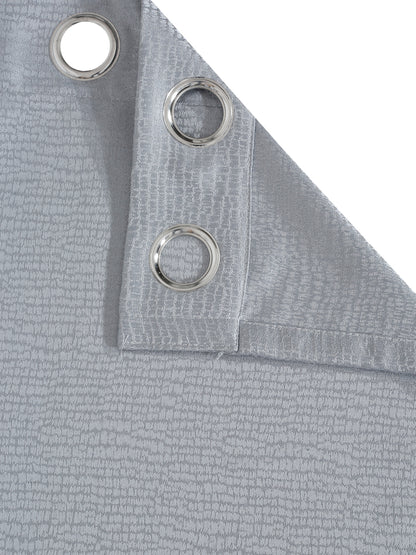 SELF TEXTURED BLACKOUT DOOR CURTAIN PACK OF 2 BY HOSTA HOMES image 3