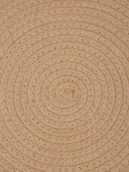 Beige & Black Self Design Pure Cotton Table Placemats image 3