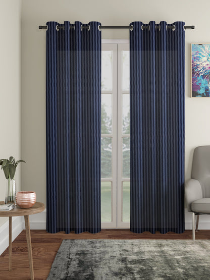 Geometric Design Door Curtain Pack of 2 image 0