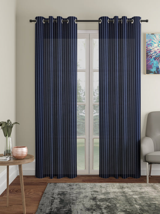 Geometric Design Door Curtain Pack of 2 image 0